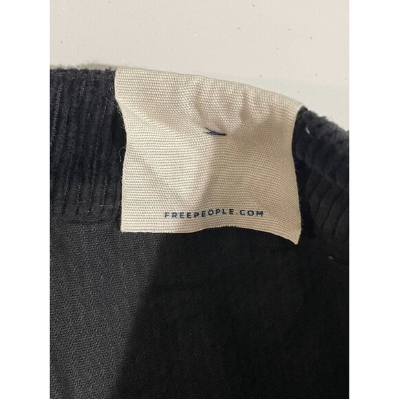 Free People We The Free Gallivanting Black Skort Micro Mini Denim Size 26 - Picture 14 of 16